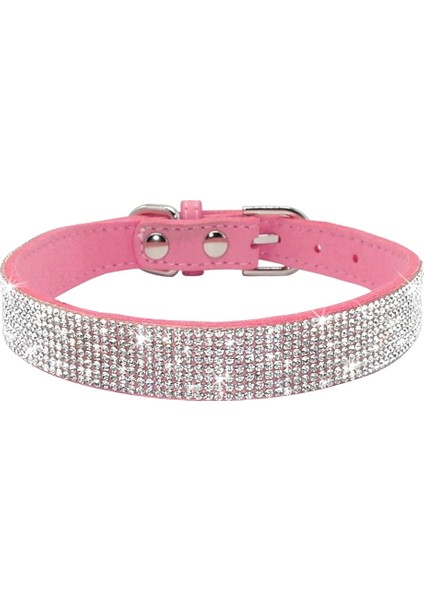 Pembe Tarzı S Beden Bling Taklidi Köpek Kedi Tasmaları Deri Pet Köpek Yavrusu Yaka Yürüyüş Küçük Orta Köpekler Için Tasma Kurşun Catuahua Pug Yorkie (Yurt Dışından)