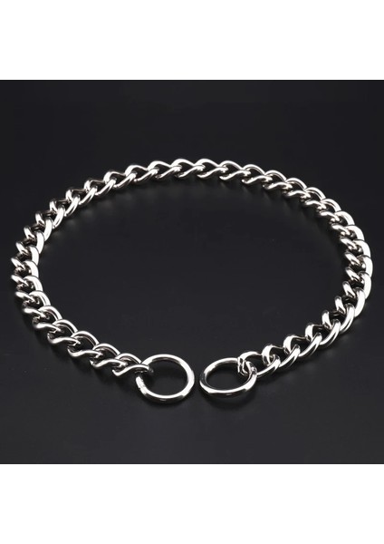 Gümüş Tarzı 5.0mm x 70CM Metal Paslanmaz Zincir Köpek Tasması Gümüş Küba Bağlantı Köpek Kayma Zinciri Boğucu Yaka Çelik Pet Için Güçlü Kayma Köpek Tasmaları (Yurt Dışından) modelleri