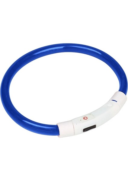Kırmızı B Tarzı 70CM 3 Stil USB Şarj Ayarlanabilir Pet Köpek Tasması LED Şarj Edilebilir Gece Yanıp Sönen Işıklı Plastik Pvc Katı Boyun Kedi Tasmaları (Yurt Dışından) fırsatları