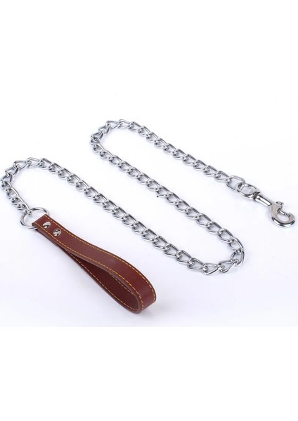 Kırmızı Stil 2MMX120CM Paslanmaz Çelik Küçük Orta Köpek Zinciri Için Pet Köpek Zinciri Tasma Kolu Talepleri Pu Deri Demir Zincir Anti-Bite Metal Pet Köpek Zinciri (Yurt Dışından) modelleri