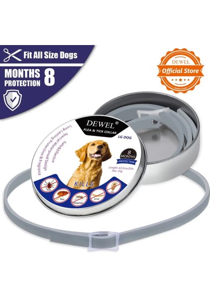 Köpek M5 Stili No.1 Boyutu Dewel Kedi Köpek Tasması Pire Karşıtı Keneler Sivrisinekler Açık Ayarlanabilir Evcil Hayvan Tasmaları 8 Ay Uzun Vadeli Koruma Evcil Hayvan Aksesuarları (Yurt Dışından)