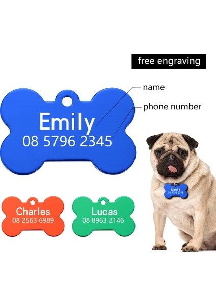 Pembe Tarzı Anti-Kayıp Köpek Tasmaları Köpek Adı Kimlik Etiketleri Köpek Severler Için Hediyeler Pet Yaka Etiketleri Köpek Sahibi Için Oyulmuş Pet Etiketi Yeni Köpek Etiketi Hediyeler (Yurt Dışından) indirimleri