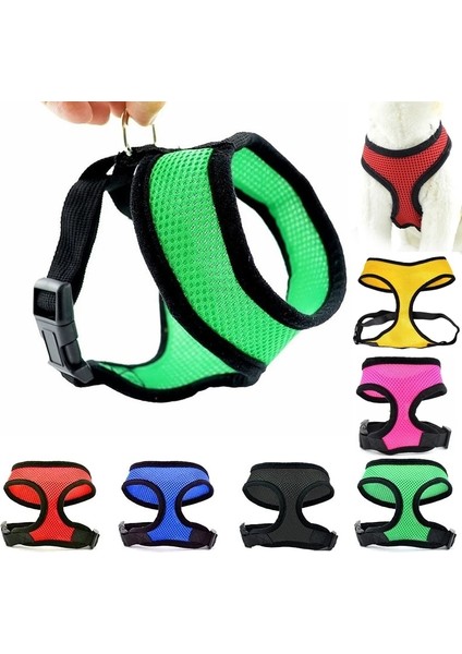 Siyah Gül Kırmızı Stili M Beden Köpek Koşum Yelek Ayarlanabilir Yumuşak Nefes Köpek Koşum Naylon Örgü Yelek Koşum Köpekler Için Yavru Yaka Kedi Pet Köpek Göğüs Kemeri (Yurt Dışından) modelleri