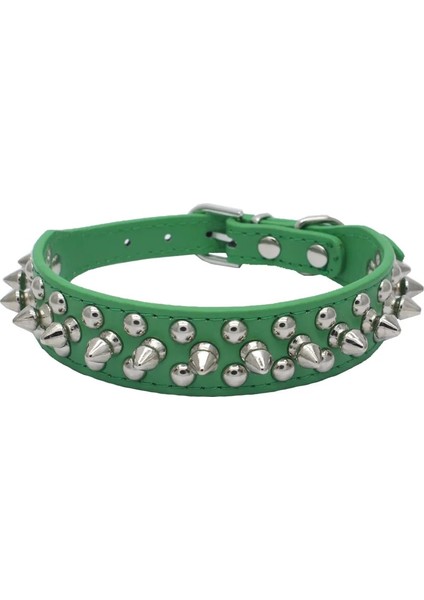 Yeşil Stil Xxs UZUNLUK25 Genişlik2.5 Köpek Tasmaları Yapay Elmas Deri Bling Diamante Kristal Çivili Köpekler Orta Büyük Köpekler Için Pet Tasmaları Pitbull Boxer Sivri Studde (Yurt Dışından)