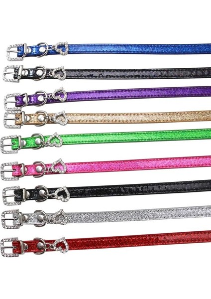Mavi Stil M Beden Pet Köpek Kedi Yaka Bling Aşk Kalp Kristal Kolye Kolye Güvenlik Yumuşak Deri Yavru Yavru Köpek Boyun Askısı Hayvan Aksesuarları (Yurt Dışından) indirimleri