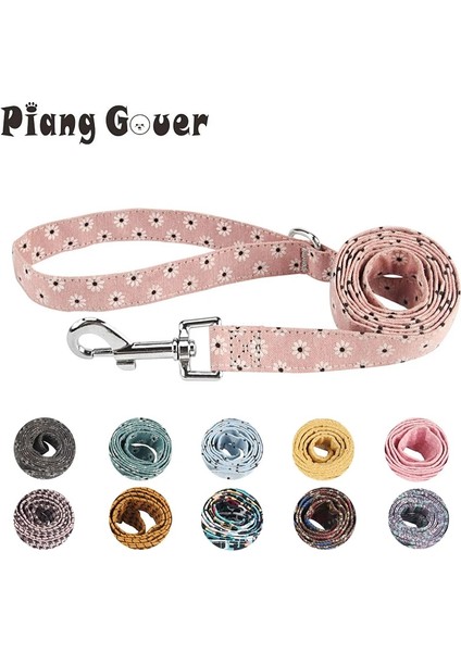 Pembe Stil Tek Boyut Köpek Tasma Moda Çiçek Pet Tasmalar Orta Büyük Köpek Tasmalar Kedi Büyük Küçük Pet Koşum Için Kurşun Halat (Yurt Dışından) modelleri