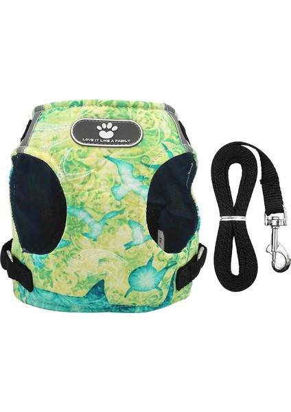 Sarı Stil Xl Beden Kış Köpek Koşum Yelek Yaka Tasma Seti ile Pet Yürüyüş Koşum Ayarlanabilir Kedi Köpek Yavrusu Için Yansıtıcı Küçük Orta Büyük Köpek (Yurt Dışından)