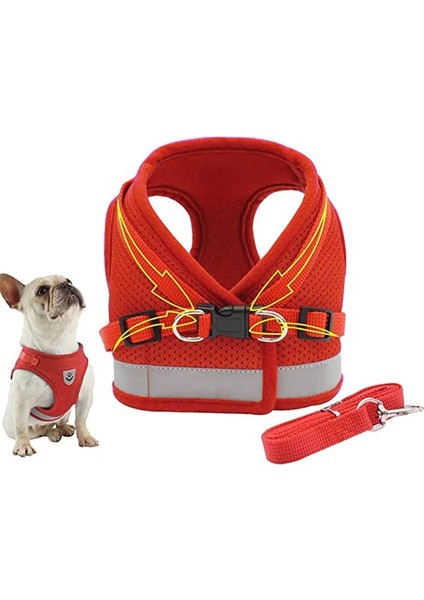 Kraliyet Tarzı Xl Beden Pet Köpek Yansıtıcı Naylon Örgü Koşum ve Küçük Orta Köpekler Için Tasma Yaka Seti Kedi Chihuahua Pug Yürüyüş Kurşun Tasma (Yurt Dışından) fiyatları