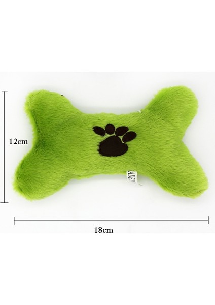 Longbangdian Shop Yeşil Stil Peluş Kemik Evcil Köpek Gıcırtılı Oyuncak Açık Küçük Orta Köpekler Için Eğitim Interaktif Oyuncaklar Aksesuarları (Yurt Dışından)