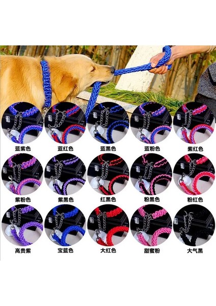 Ordu Yeşili Tarzı M 30 Ila 40 cm Çift Telli Halat Büyük Köpek Tasmalar Metal P Zincir Toka Ulusal Renk Pet Çekiş Halat Yaka Büyük Köpekler Için Set Uzunluğu (Yurt Dışından) indirimleri