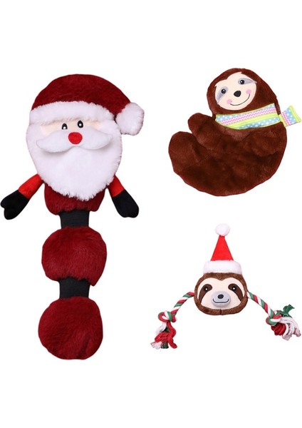 B1 Stili Pet Köpek Noel Peluş Squeak Oyuncak Çiğneme Oyuncak Küçük Orta Köpekler Için Rahat Diş Taşlama Oyuncakları Isırmaya Dayanıklı Polyester (Yurt Dışından) fiyatları