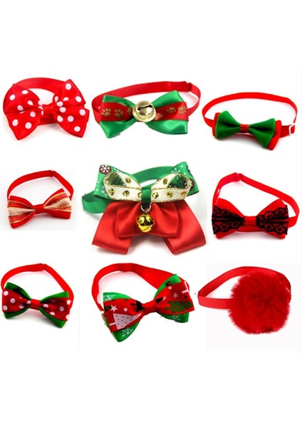No.6 Tarzı 1 Adet Köpek Papyon Noel Boyun Askısı Köpek Kedi Noel Kedi Kolye Için Kediler Köpekler Aksesuarları Pet Dekor (Yurt Dışından)