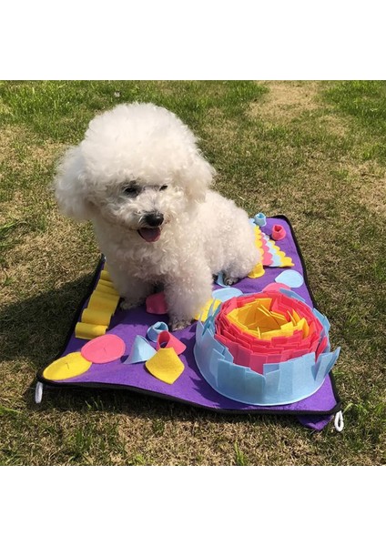22CM Tarzı Polyester Mat Köpek Besleme Mat Koklama Pedi Kaymaz Aktivite Toplayıcılık Beceri Enerji Stres Bırakma Eğitimi Pet Burun Iş Battaniyesi (Yurt Dışından) fırsatları