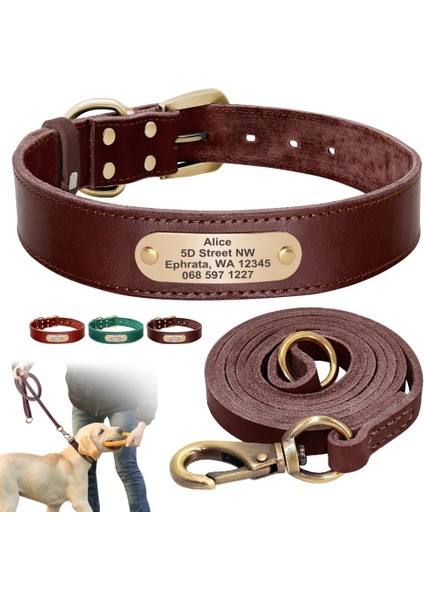 Kırmızı Yakalı Tasma Stili Xs Beden Gerçek Deri Köpek Tasması Tasma Seti Kişiselleştirilmiş Hakiki Deri Köpek Pet Tasmaları Tasmalar Özel Küçük Orta Büyük Köpek Pitbull Için (Yurt Dışından)