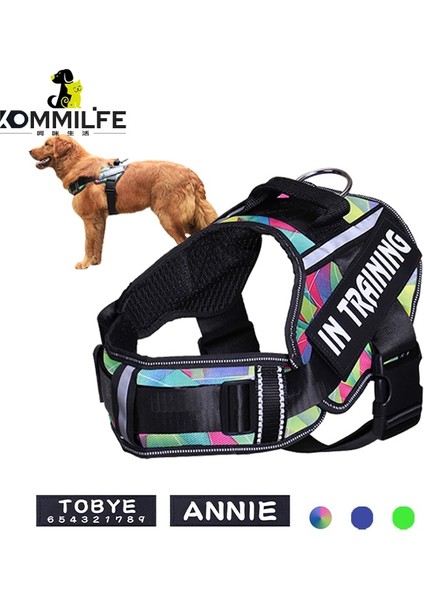 Etiket Stili ile Mavi S Beden Komılıfe Naylon Nefes Köpek Koşum Kişiselleştirilmiş Ayarlanabilir Koşum Köpekler Için Yansıtıcı Boyun Koruma Hiçbir Çekme Köpek Koşum Yelek (Yurt Dışından) fiyatları