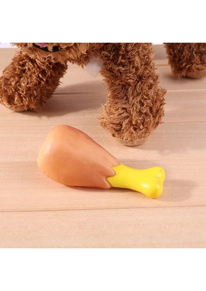 1 Adet Stil Pet Köpek Oyuncak Kauçuk Tavuk Bacak Köpek Ses Squeaker Köpekler Için Oyuncaklar Chew Köpek Yavru Kedi Interaktif Pet Malzemeleri Köpek Ürünleri Dropship (Yurt Dışından) modelleri