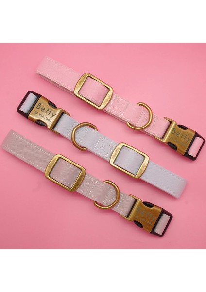 Gri Stil L Beden Kişiselleştirilmiş Köpek Tasması Naylon Küçük Büyük Köpekler Köpek Tasması Küçük Orta Büyük Pet Pitbull Chihuahua Pembe Için Isim Kimliği Oyma (Yurt Dışından) fiyatları