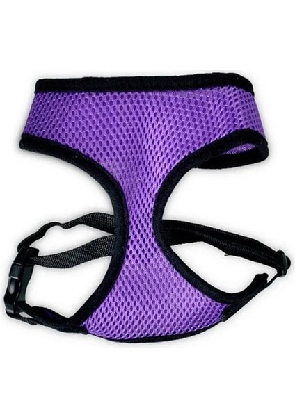 Siyah Mor Tarzı Xl Beden Ayarlanabilir Kedi Köpek Yelek Küçük Orta Köpek Kedi Yaka Yay-Düğüm Mesh Pet Malzemeleri Için Yürüyüş Kurşun Tasma (Yurt Dışından)