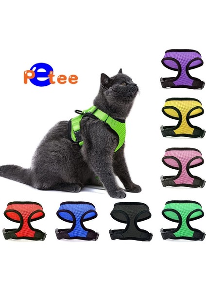 Siyah Mor Tarzı Xl Beden Ayarlanabilir Kedi Köpek Yelek Küçük Orta Köpek Kedi Yaka Yay-Düğüm Mesh Pet Malzemeleri Için Yürüyüş Kurşun Tasma (Yurt Dışından) fırsatları