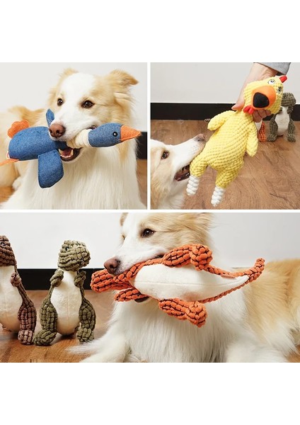 Flamingo Tarzı Köpek Oyuncakları Yumuşak Peluş Cızırtılı Köpek Oyuncakları Karikatür Sevimli Dinozor Evcil Kedi Oyuncak Açık Oyun Etkileşimli Küçük Köpek Çiğneme Molar Oyuncaklar (Yurt Dışından) fiyatları