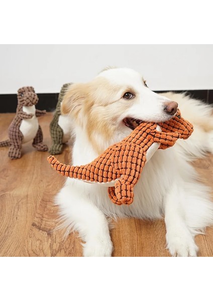 Flamingo Tarzı Köpek Oyuncakları Yumuşak Peluş Cızırtılı Köpek Oyuncakları Karikatür Sevimli Dinozor Evcil Kedi Oyuncak Açık Oyun Etkileşimli Küçük Köpek Çiğneme Molar Oyuncaklar (Yurt Dışından) modelleri