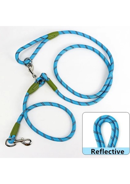 Mavi Stil Köpek Koşum Tasması Tasmaları Köpekler Için Talepler Askılı Omuz Eller Serbest Tasmalar Köpek Zinciri Çift Kafalı Tasma Köpekleri Yürüteç (Yurt Dışından)