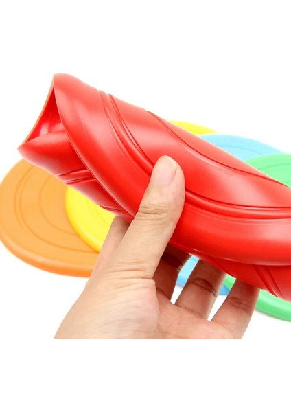 Turuncu Tarzı 17.5cm Yumuşak Köpek Uçan Disk Dayanıklı Çiğneme Kauçuk Pet Köpek Eğitimi Uçan Daire 7 Renk Köpek Etkileşimli Oyuncaklar (Yurt Dışından) indirimleri