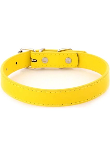 Sarı Stil 1.5X37CM Köpek Tasmaları Kedi Kolye Köpek Eşarp 12 Renk Boyut Ayarlanabilir Orta ve Küçük Evcil Hayvanlar Için Uygun Katı Mavi Teddy Kırmızı Chihuahua (Yurt Dışından)