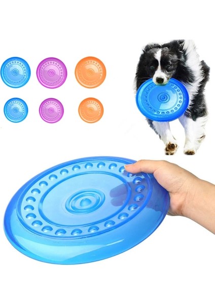 3 Mor Stil 15.5cm 1 Adet Etkileşimli Köpek Oyuncakları Tpr Silikon Uçan Daire Köpekler Oyunu Frizbi Anti-Çiğneme Direnci Bite Köpek Eğitimi Pet Malzemeleri (Yurt Dışından) fiyatları