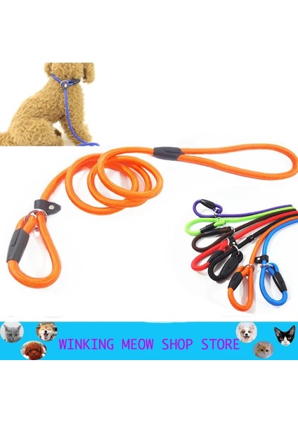B8-007 Stili M 0.8cm 140CM Köpek Eğitim Tasma Kayma Pet Köpek Naylon Halat Kurşun Askı S M L Xl Için Ayarlanabilir Çekiş Yaka (Yurt Dışından) fiyatları