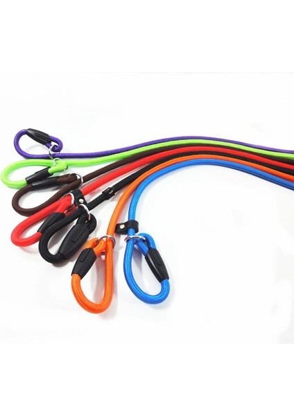 B8-007 Stili M 0.8cm 140CM Köpek Eğitim Tasma Kayma Pet Köpek Naylon Halat Kurşun Askı S M L Xl Için Ayarlanabilir Çekiş Yaka (Yurt Dışından) modelleri