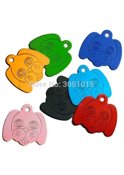 DP037 Stili Mavi 100X Kişiselleştirilmiş Boş Köpek Kımlık Etiketi Özelleştirilmiş Köpek Adı Etiketi Telefon Pet Kımlık Etiketleri Köpek Kedi Pet Askeri Adam Etiketi Alüminyum (Yurt Dışından)