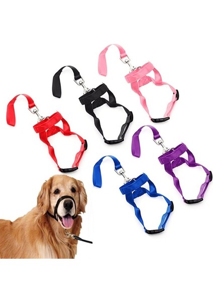 Gri Stil M Beden Pet Nazik Lider Ağrı Yok Çekme Kontrolü Eğitim Tasma Ayarlanabilir Koşum Burun Saltanatı Naylon Köpek Kafası Yaka Köpek Eğitimi Halte (Yurt Dışından)