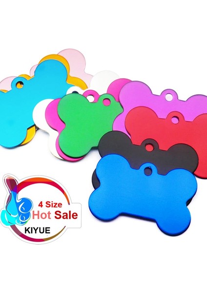 Pembe Tarzı 40X26X1MM Alüminyum Kemik Köpek Künyesi Kişiselleştirilmiş Özelleştirme Etiketi Kedi Adı Pet Köpek Kımlık Etiketleri Köpekler Için Kimlik Plakası Etiketleri Özel (Yurt Dışından) modelleri