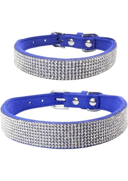 A12 Stili L51X2 5cm Küçük Orta Köpekler Catuahua Pug Yorkshire Için Bling Rhinestone Köpek Kedi Yaka Ayarlanabilir Deri Ilmek Yavru Kedi Yaka (Yurt Dışından)