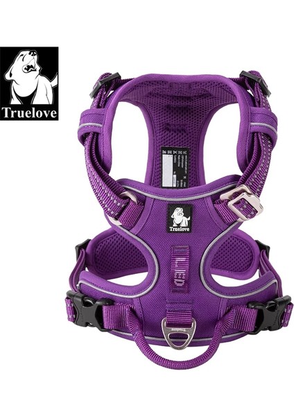 Mor Tarzı Xs Beden Truelove Pet Yansıtıcı Naylon Köpek Koşum Hiçbir Çekme Ayarlanabilir Orta Büyük Yaramaz Köpek Yelek Güvenlik Araç Kurşun Yürüyüş Koşu (Yurt Dışından)