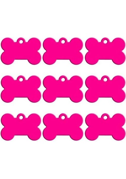 Gül Kırmızı Stili 51X36X1MM Kemik Köpek Kimlik Etiketi Gravür Pet Köpek Kimlik Etiketleri Yaka Kemik Adı Numara Etiketleri Özelleştirilmiş Eloksal Alüminyum Köpek Etiketi (Yurt Dışından)