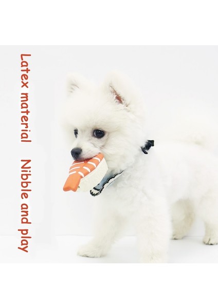 Ton Balığı Stili Japon Suşi Petio Köpek Oyuncakları Lateks Aşınmaya Dayanıklı Ses Bite Pet Oyuncaklar Molar Diş Temizleme Oyuncakları (Yurt Dışından) fırsatları