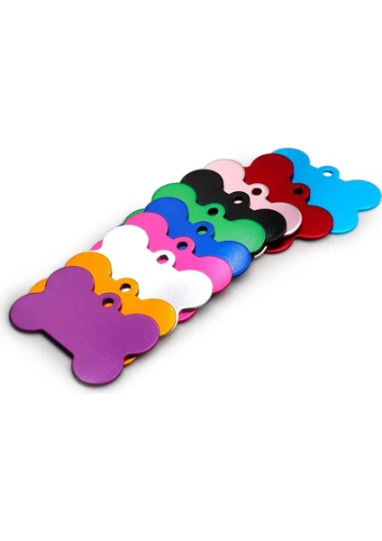 Sarı Stil 40X26X1MM Kemik Köpek Kimlik Etiketi Gravür Pet Köpek Kimlik Etiketleri Yaka Kemik Adı Numara Etiketleri Özelleştirilmiş Eloksal Alüminyum Köpek Etiketi (Yurt Dışından) indirimleri