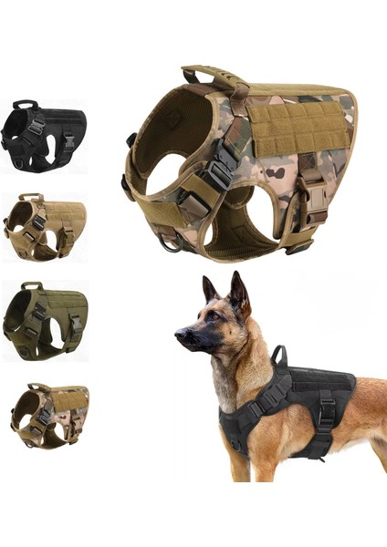 Yeşil Tasma Stili M Beden Taktik Köpek Koşum Tasma Metal Toka Molle Alman Çoban Pet Büyük Büyük Köpekler Askeri Eğitim K9 Yastıklı Hızlı Bırakma Yelek (Yurt Dışından) fiyatları