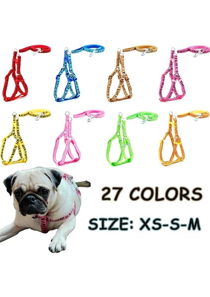 Pembe Yıldız Stili Xs Beden Ilkbahar Yaz Sevimli Pet Köpek Tasma Moda Yavru Chihuahua Bulldog Baskı Koşum Küçük Köpek Koşum ve Tasma Seti Kedi Yürüyüş (Yurt Dışından) fiyatları