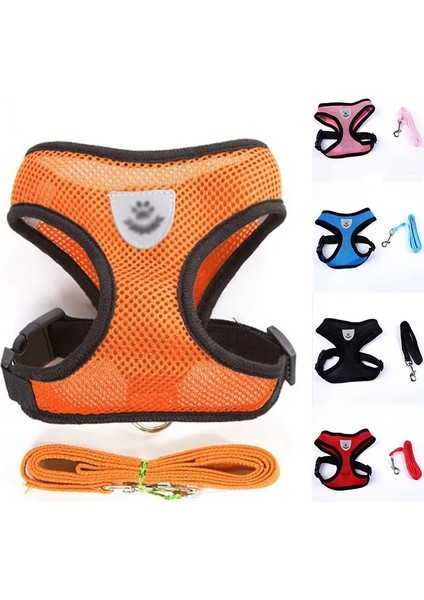 Siyah Stil M Beden Sıcak Uygun Nefes Küçük Köpek Pet Koşum ve Tasma Seti Yavru Kedi Yelek Koşum Yaka Chihuahua Pug Bulldog Kedi (Yurt Dışından) fiyatları