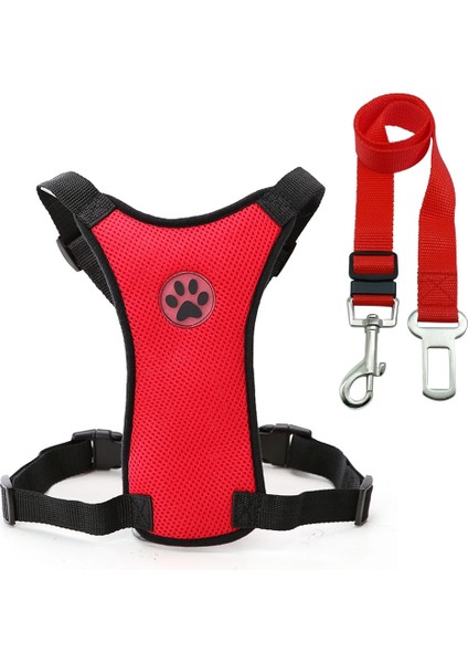 Kırmızı Stil M Beden Araba Koltuğu Köpek Koşum ve Tasma Koltuk Güvenlik Araç Köpek Küçük Orta Büyük Pet Fransız Bulldog Labrador Için Kemer Açar (Yurt Dışından)