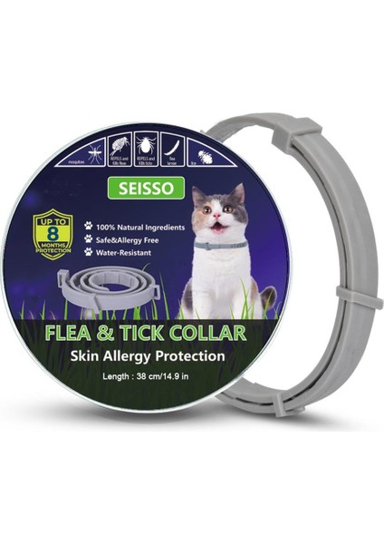 Kedi M3 Stili No.1 Boyutu Dewel Kedi Köpek Tasması Pire Karşıtı Keneler Sivrisinekler Açık Ayarlanabilir Evcil Hayvan Tasmaları 8 Ay Uzun Vadeli Koruma Evcil Hayvan Aksesuarları (Yurt Dışından)