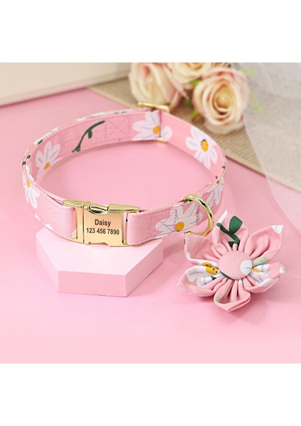 167 Turuncu Set 1 Stil L Beden Çiçek Persoalized Köpek Tasması Moda Baskılı Özel Naylon Köpek Tasmaları Küçük Orta Büyük Köpekler Için Ücretsiz Oyulmuş Isim Plakası ile (Yurt Dışından) modelleri