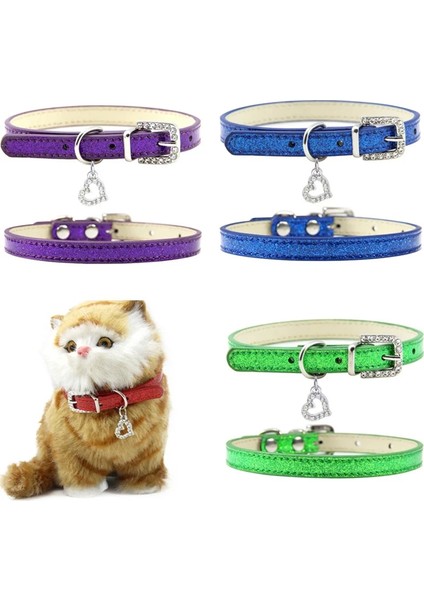 Kırmızı Stil M Beden Pet Köpek Kedi Yaka Bling Aşk Kalp Kristal Kolye Kolye Güvenlik Yumuşak Deri Yavru Yavru Köpek Boyun Askısı Hayvan Aksesuarları (Yurt Dışından) modelleri