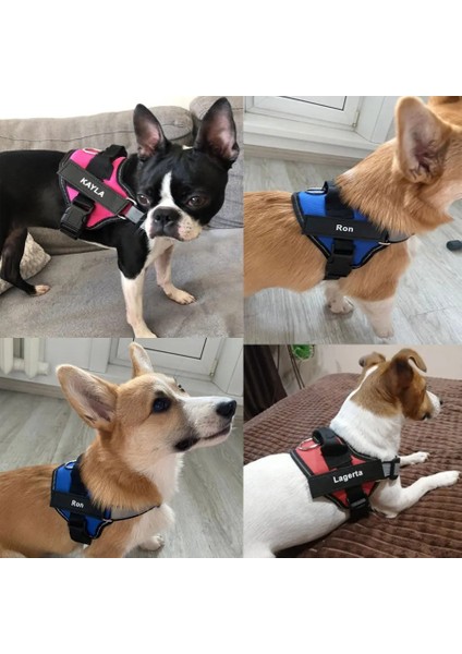 Longbangdian Shop Yeşil Kamuflaj Stili Xs Beden Köpek Koşum Yansıtıcı Nefes Ayarlanabilir Köpek Koşum Köpek Yelek Kimliği Için Özel Yama Açık Yürüyüş Köpek Malzemeleri (Yurt Dışından)