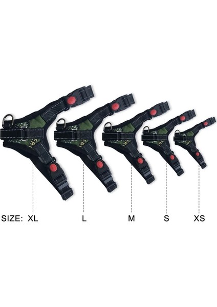 No.10 Tarzı L Beden Dayanıklı Naylon Köpek Koşum Yansıtıcı Ayarlanabilir Büyük Köpek Koşum Pet Köpek Küçük Orta Büyük Köpekler Için Yürüyüş Koşum Yelek Yaka (Yurt Dışından) indirimleri