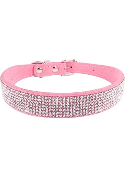 Siyah Renkli Stil Xs Beden Süet Elyaf Kristal Köpek Tasması Rahat Glitter Rhinestone Köpek Tasmaları Küçük Köpekler Kediler Için Çinko Alaşım Toka Yaka Xx (Yurt Dışından)