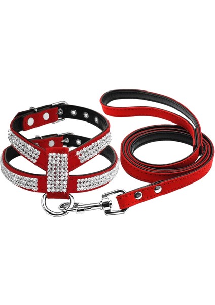 Siyah Stil S Beden Didog Küçük Köpek Koşum ve Tasma Seti Süet Deri Taklidi Evcil Hayvan Koşumları ve Küçük Orta Doguahua Için Yürüyüş Kabloları (Yurt Dışından) modelleri